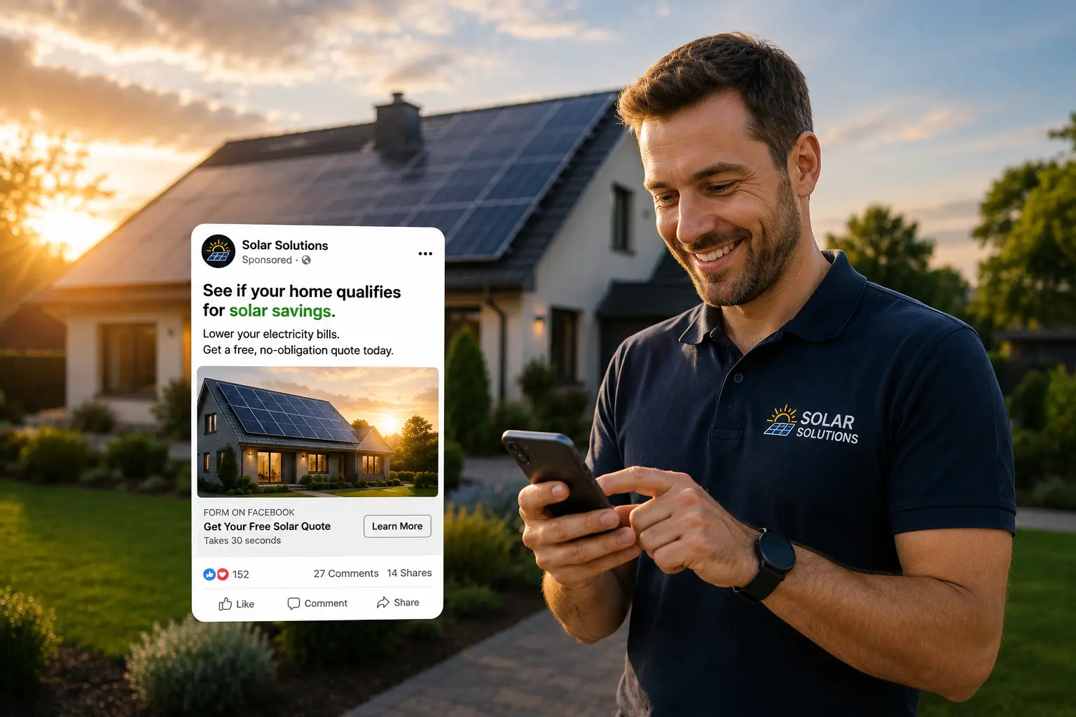 Facebook & Instagram Ads for Solar Companies: A 2026 Beginner's Guide